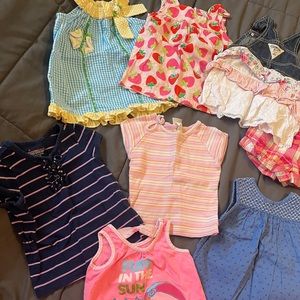 lot girl 24 mo 2T 30 piece clothes Carters OshKosh